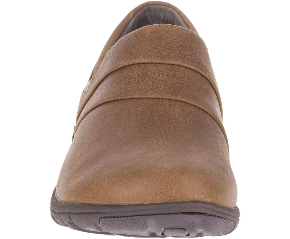 Merrell Slip Ons Brown - Dassie Stitch - Womens 60GBNOCJK